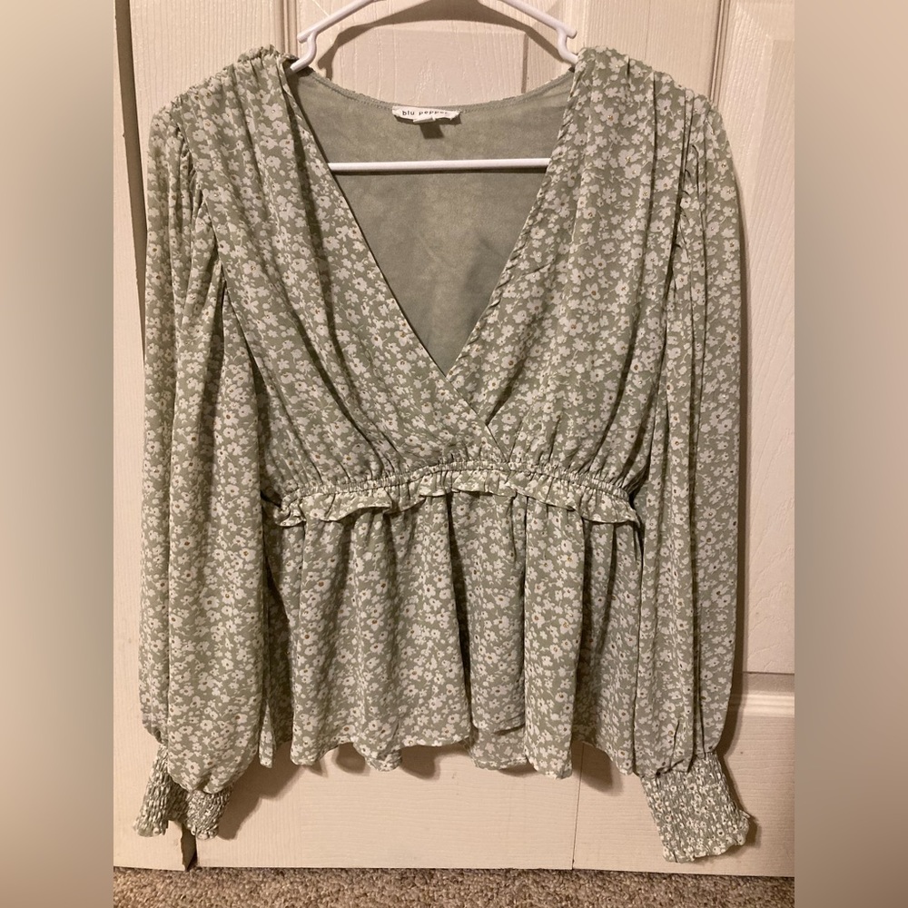 Cropped Babydoll Blouse